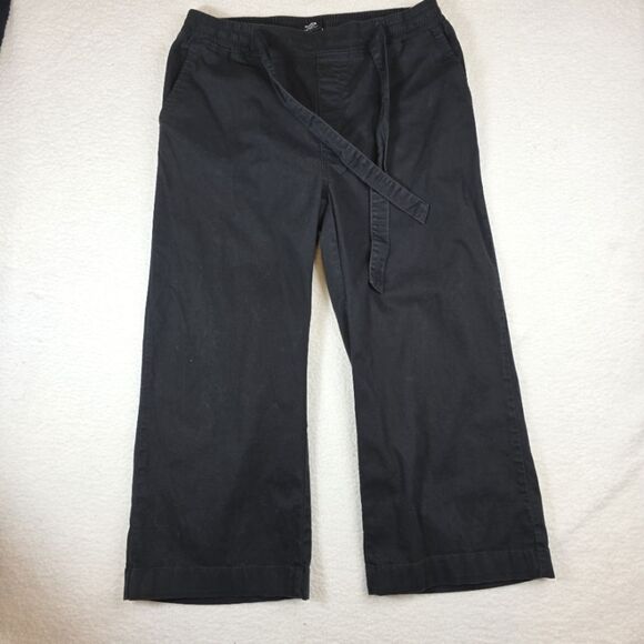 Levi's Signature Wide Leg Cropped Pullon Pants Size 14/32 - Picture 1 of 17